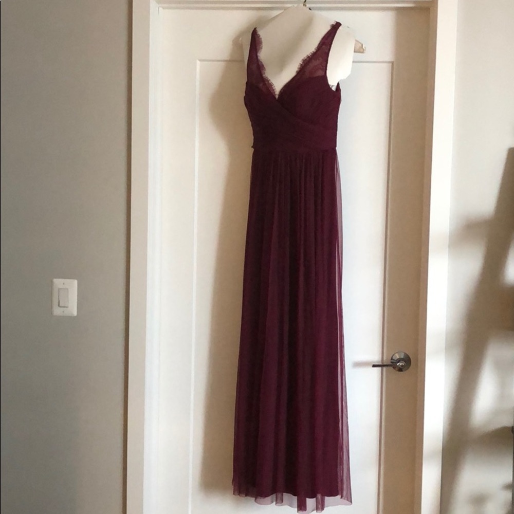 Dress from BHLDN, “Nouvelle Fleur” in Bordeaux.